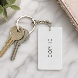 Porte-clés DIY Texte personnalisé, nom, couleur