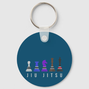 Porte-clés djiu jitsu    entraînement, cadeau bjj avec texte