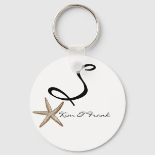 Porte-clés do-it-yourself simple Starfish Monogram Porte - cl