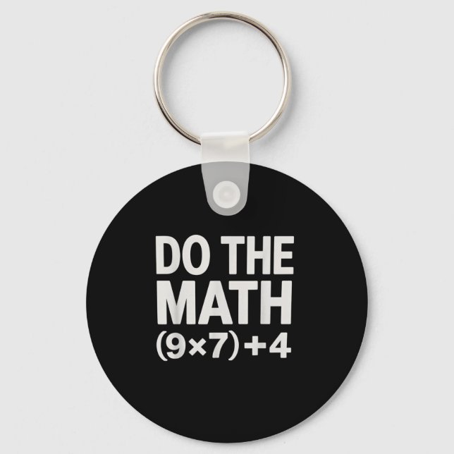 Porte-clés Do The Math 67 Meme Funny Six Seven Men Women Teac (Recto)