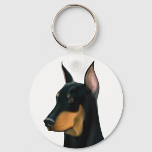 Porte-clés Doberman Pinscher Dog Keychain