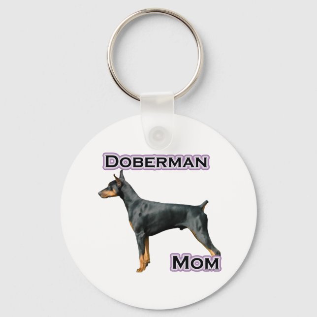 Porte-clés Doberman Pinscher Mom 4 - Porte - clé (Recto)