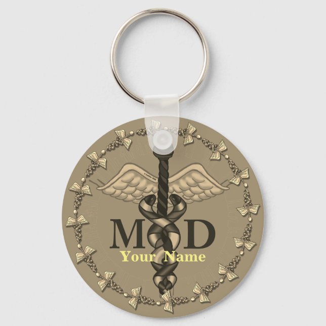 Porte-clés Docteur Caduceus MD (Recto)