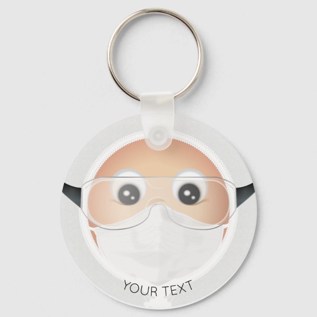 Porte-clés Docteur Emoji (Recto)