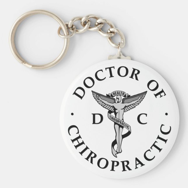 Porte-clés Docteur en chiropratique Porte - clé du logo (Devant)