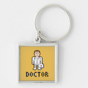 Porte-clés Docteur Keychain de pixel
