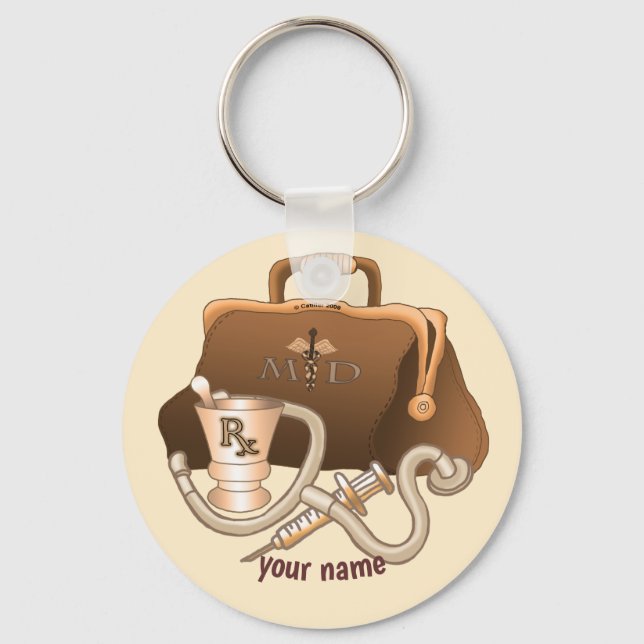 Porte-clés Docteur Médicale porte - clé de sac (Recto)