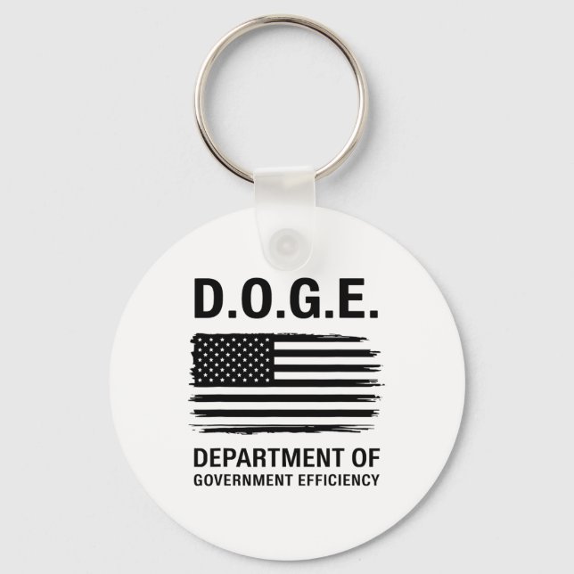 Porte-clés Doge Ministère De L'Efficacité Du Gouvernement 4 (Recto)