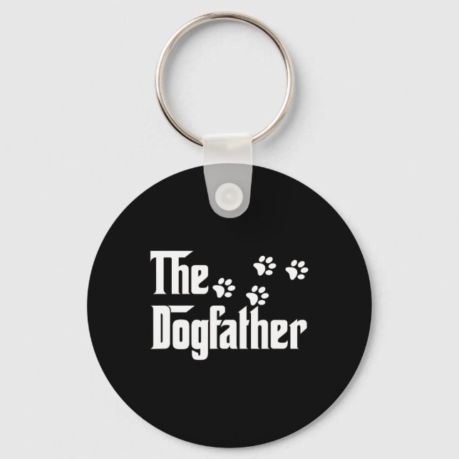 Porte-clés Dogfather T Shirt Dad Fête des pères Amoureux des  (Recto)