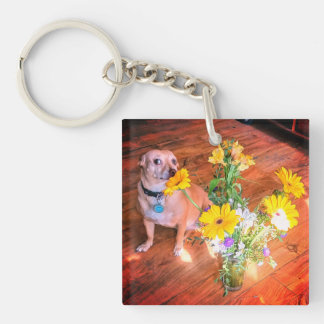 Porte-clés Doggie Sent les Fleurs !