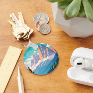 Porte-clés Dolomites Italie Vintage voyage