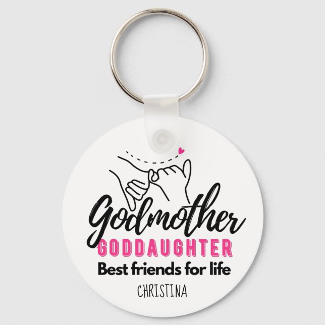 Porte-clés Don Godgirl - Godmère Meilleurs amis de la vie (Recto)