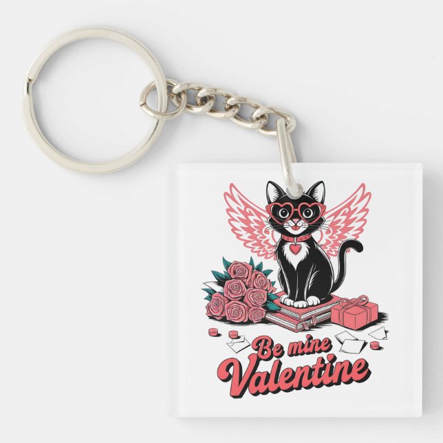 Porte-clés Don Valentine | Soyez la mienne Valentine (Devant)