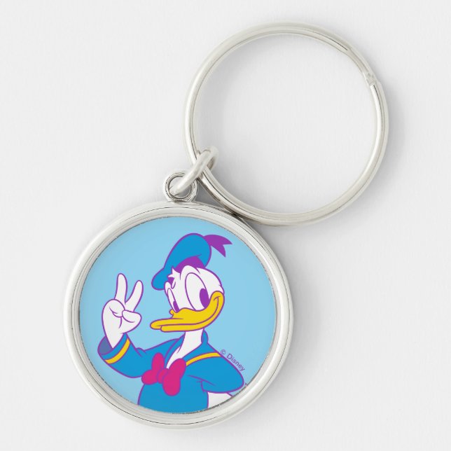 Porte-clés Donald Duck Peace Sign (Devant)