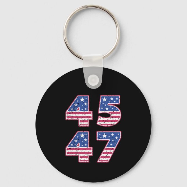 Porte-clés Donald Trump 45-47 (Recto)