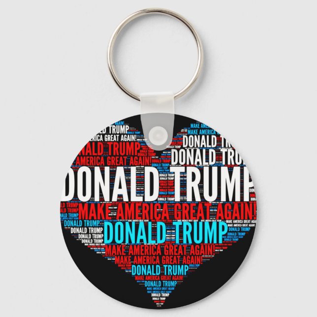 Porte-clés Donald Trump candidat à la présidentielle de 2016 (Recto)