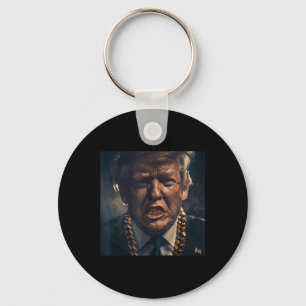 Porte-clés Donald Trump Gold Grillz