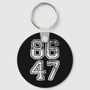 Porte-clés Donald Trump Impeach 47 8647 Anti-Trump