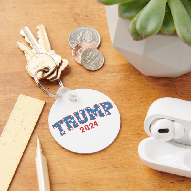 Porte-clés Donald Trump - Trump 2024 Garder l'Amérique grande (Bureau)