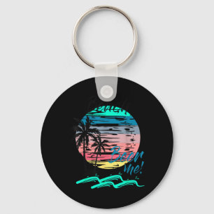 Porte-clés Donnez-moi drôle de boisson plage Rétro Coucher de