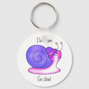 Porte-clés Don't run,Go slow! Keychain