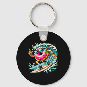 Porte-clés Donut Surfing Surfeur Amateur de Donut Planchiste
