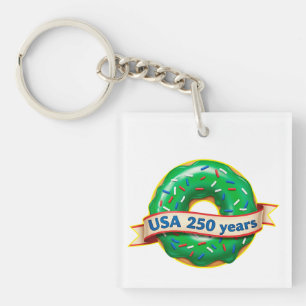 Porte-clés Donut Sweet Freedom USA 250 Ans