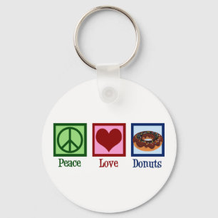 Porte-clés Donuts d'amour pour la paix