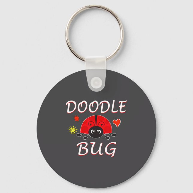 Porte-clés Doodle Bug Funny Doodle Ladybug  (Recto)