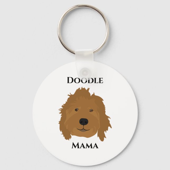 Porte-clés Doodle Mama Goldendoodle (Recto)