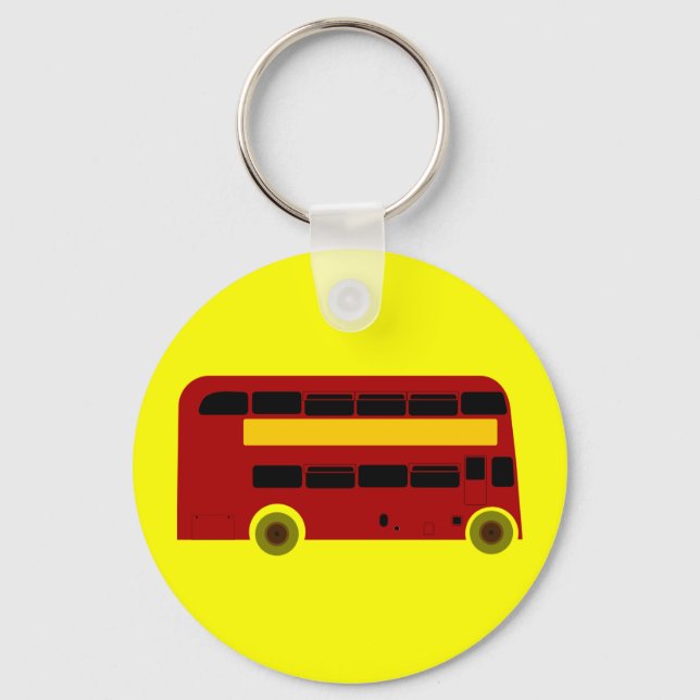 Porte-clés Double autobus de plate-forme (Recto)