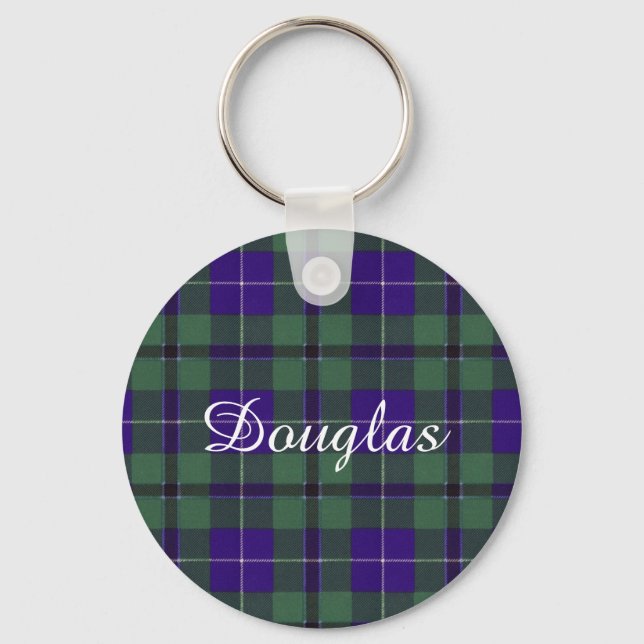Porte-clés Douglas clan Plaid Scottish tartan (Recto)