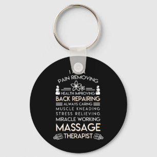 Porte-clés Douleur de thérapeute de massage enlevant la sant
