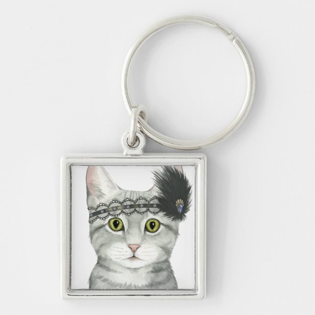 Porte-clés Downton Cat | Bejewted With Lace (Devant)