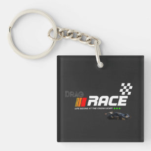 Porte-clés "Drag Race Car Graphic-Design