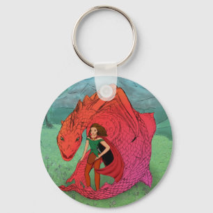 Porte-clés Dragon Bébé Rouge