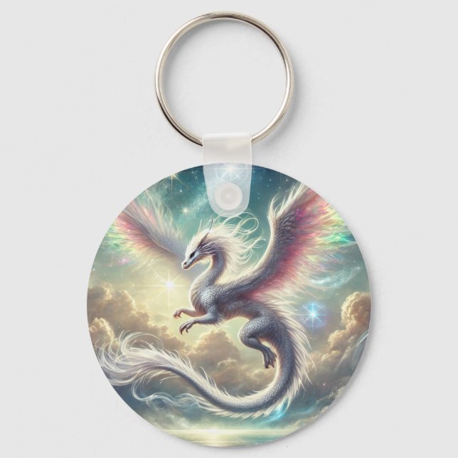 Porte-clés Dragon blanc (Recto)