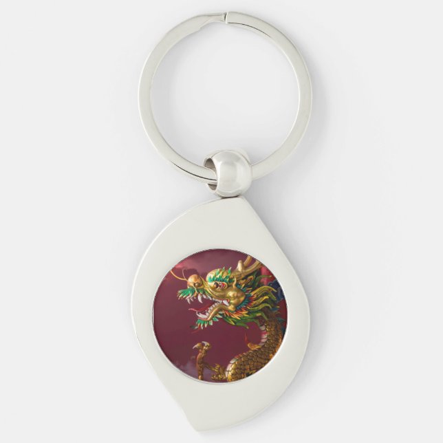 Porte-clés dragon chinois (Devant)