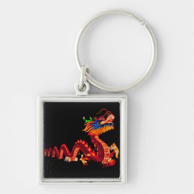 Porte-clés Dragon de défilé chinois (Devant)