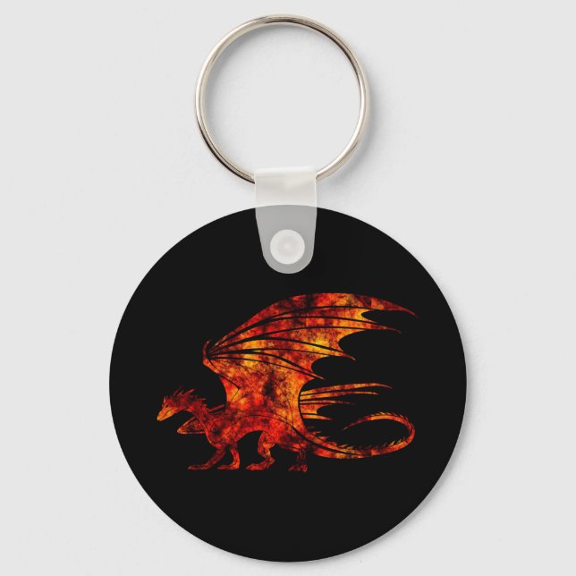 Porte-clés Dragon de feu (Recto)