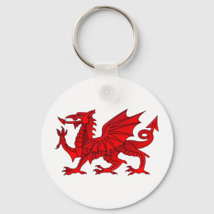 Porte-clés Dragon gallois à effet de biseau