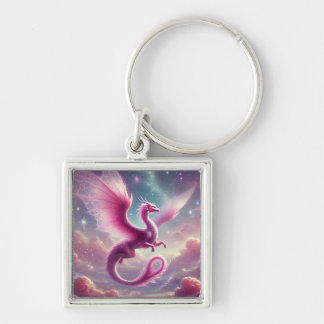 Porte-clés Dragon rose