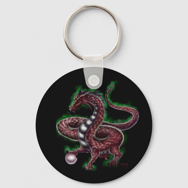 Porte-clés Dragon rouge (Recto)