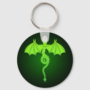 Porte-clés Dragon Serpant Vert