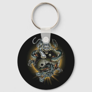 Porte-clés dragon/tigre/ying yang