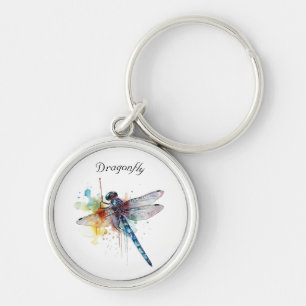 Porte-clés Dragonfly colorée personnalisable
