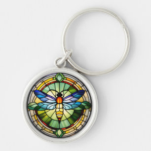 Porte-clés Dragonfly en verre