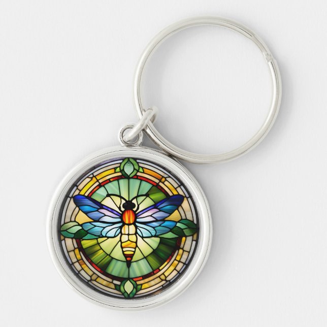 Porte-clés Dragonfly en verre (Devant)
