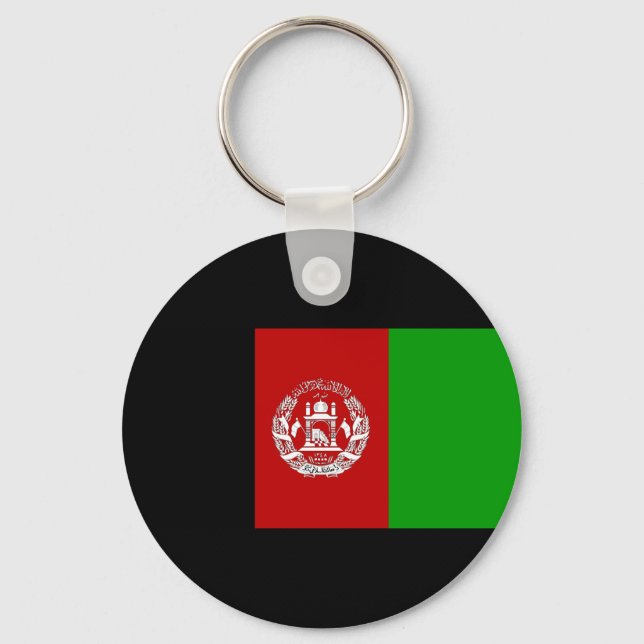 Porte-clés Drapeau Afghanistan (Recto)