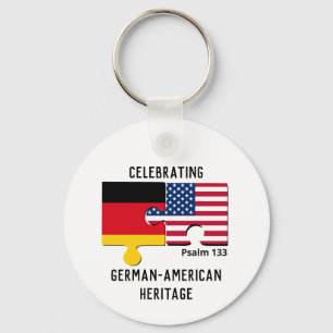 Porte-clés Drapeau ALLEMAND AMÉRICAIN
